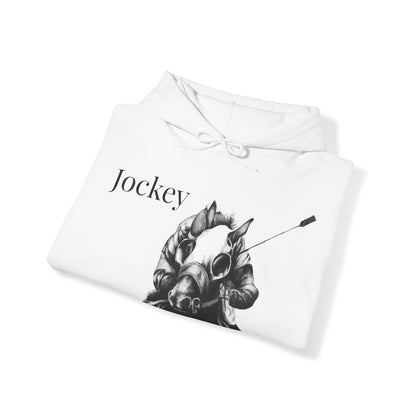 Jockey - Hand Drawing - Hooded Sweatshirt