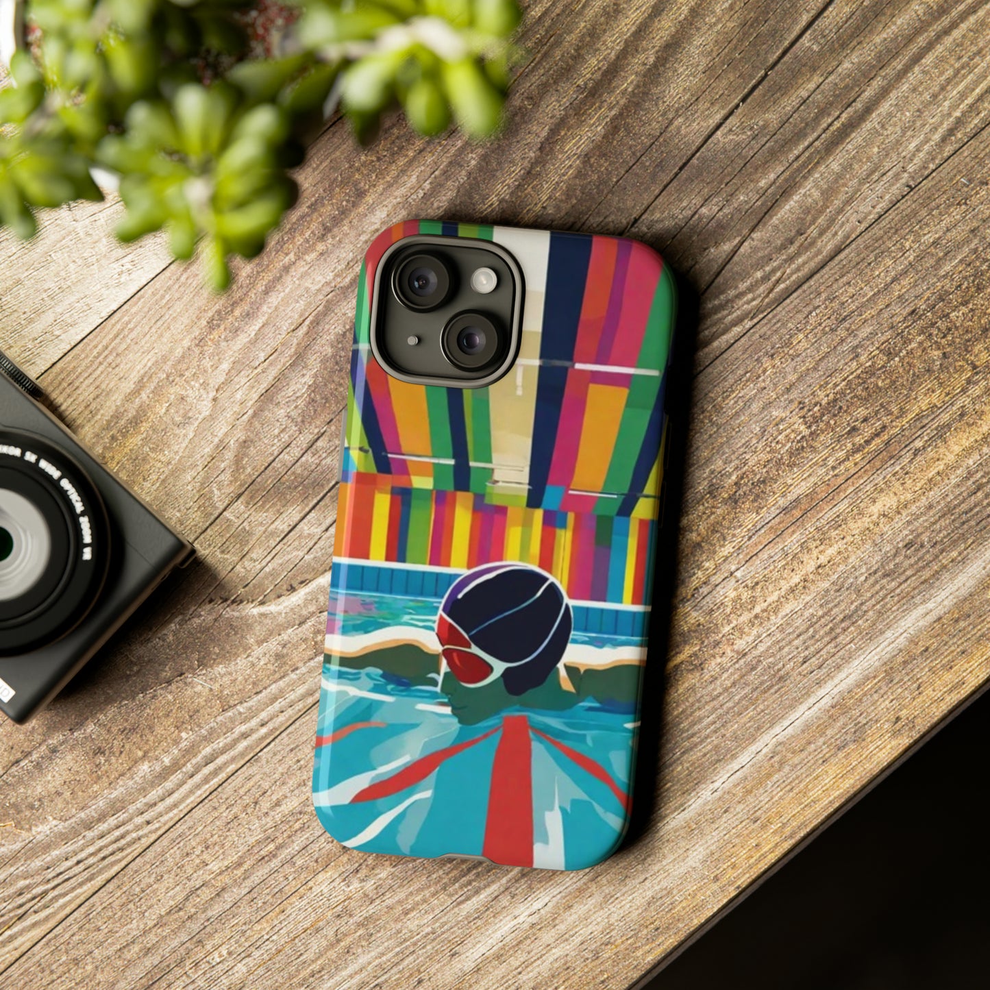 Swim With Me iPhone Tough Case