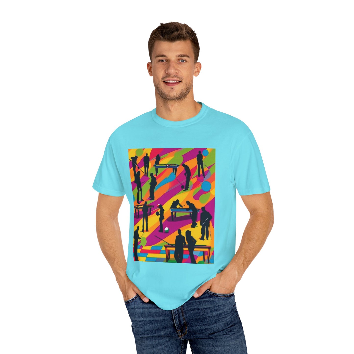 Chalk It Up to Skill, Break the Rack with Will! Pool T-Shirt
