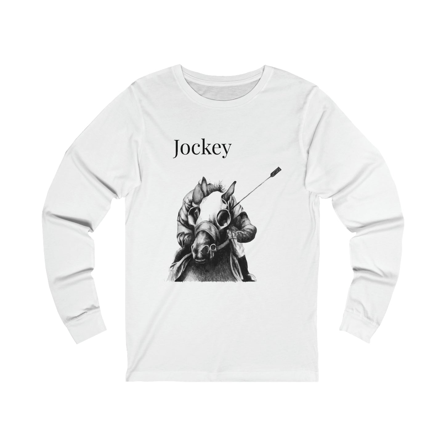 Jockey - Hand Drawing - Long Sleeve Tee