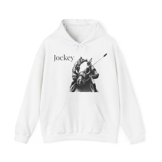 Jockey - Hand Drawing - Hooded Sweatshirt