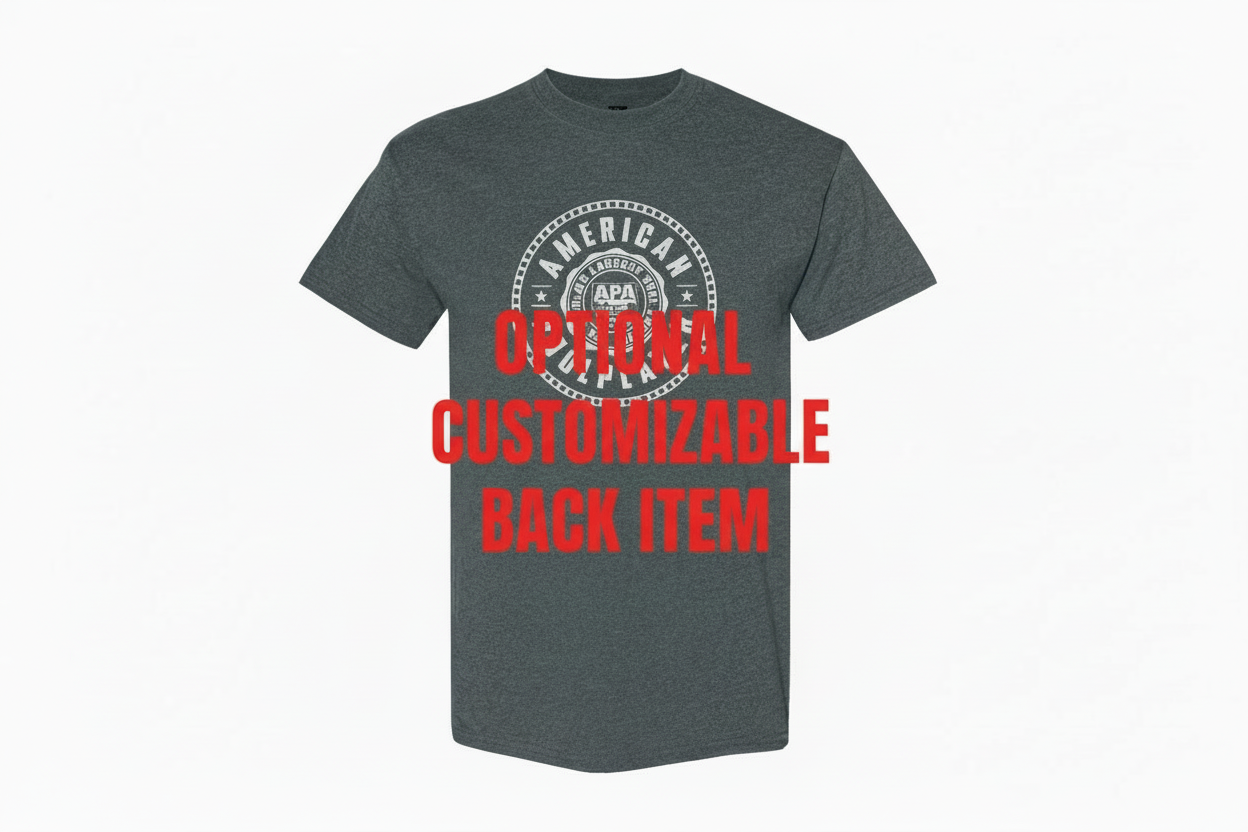 APA CUSTOMIZED BACK IMPRINT OPTION-T-shirt 2026