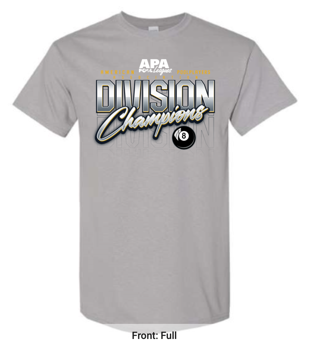 8 Ball Men's Division Champion T-Shirt