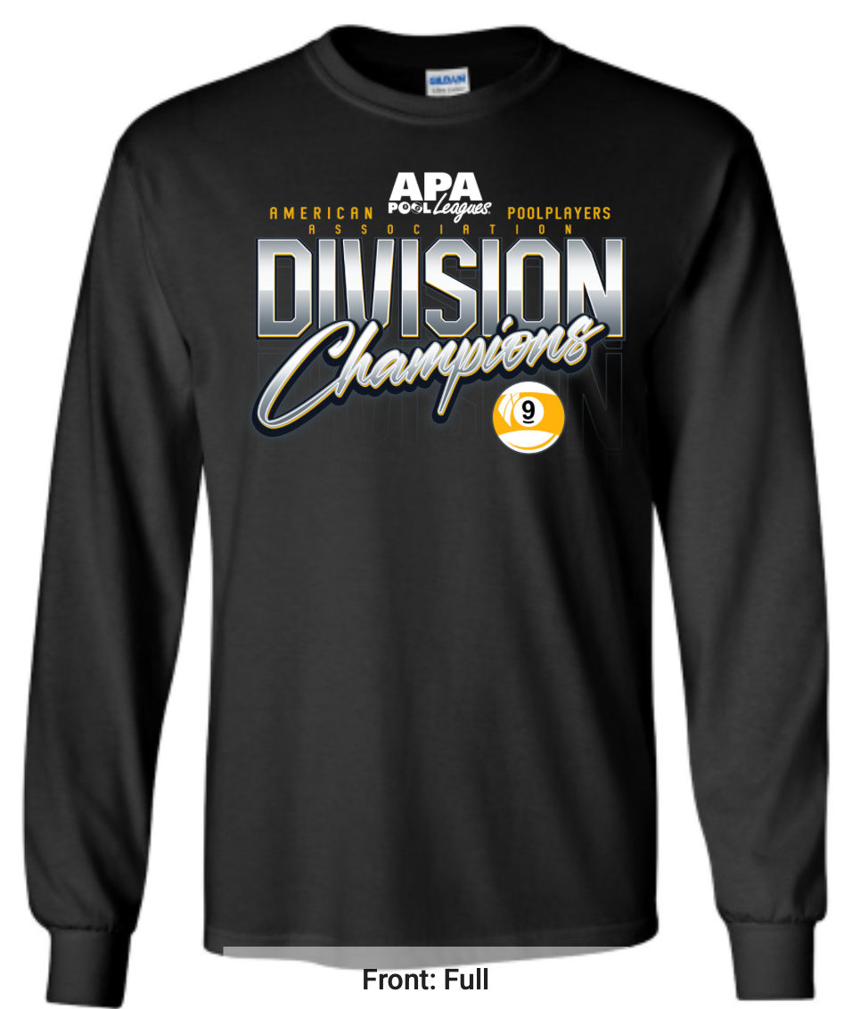 Long Sleeve 9 (NINE) Ball Men's Division Champion (Copy)