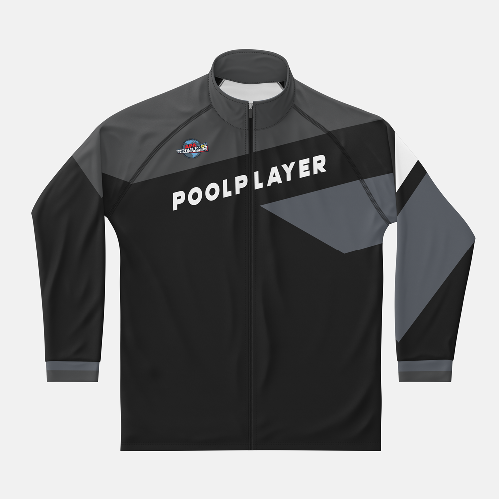APA Pool Player Mens Full Zip Track Jacket