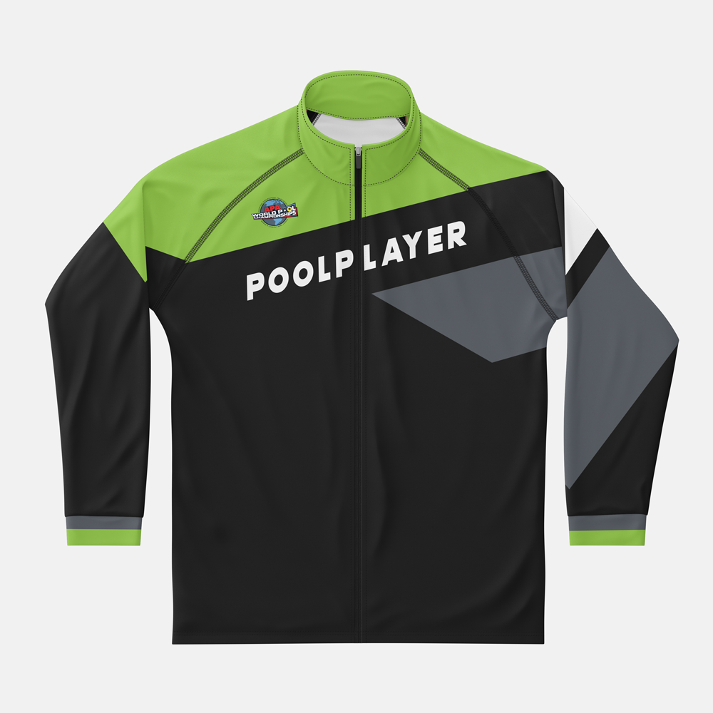 APA Pool Player Mens Full Zip Track Jacket