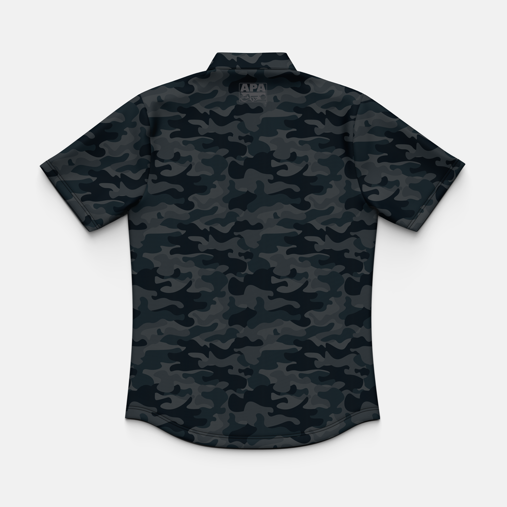 APA Camo Womens Quarter Zip Stand Up Collar