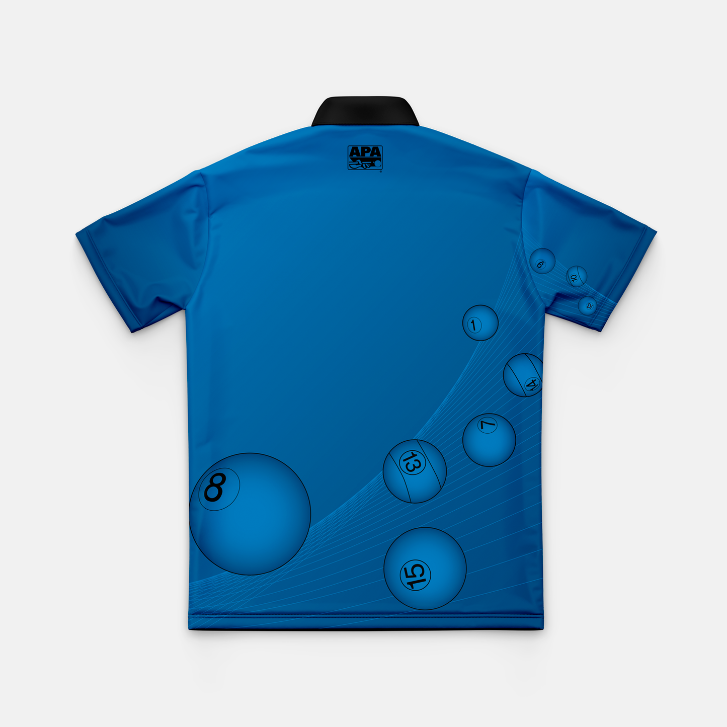 APA Pool Ball Mens Polo