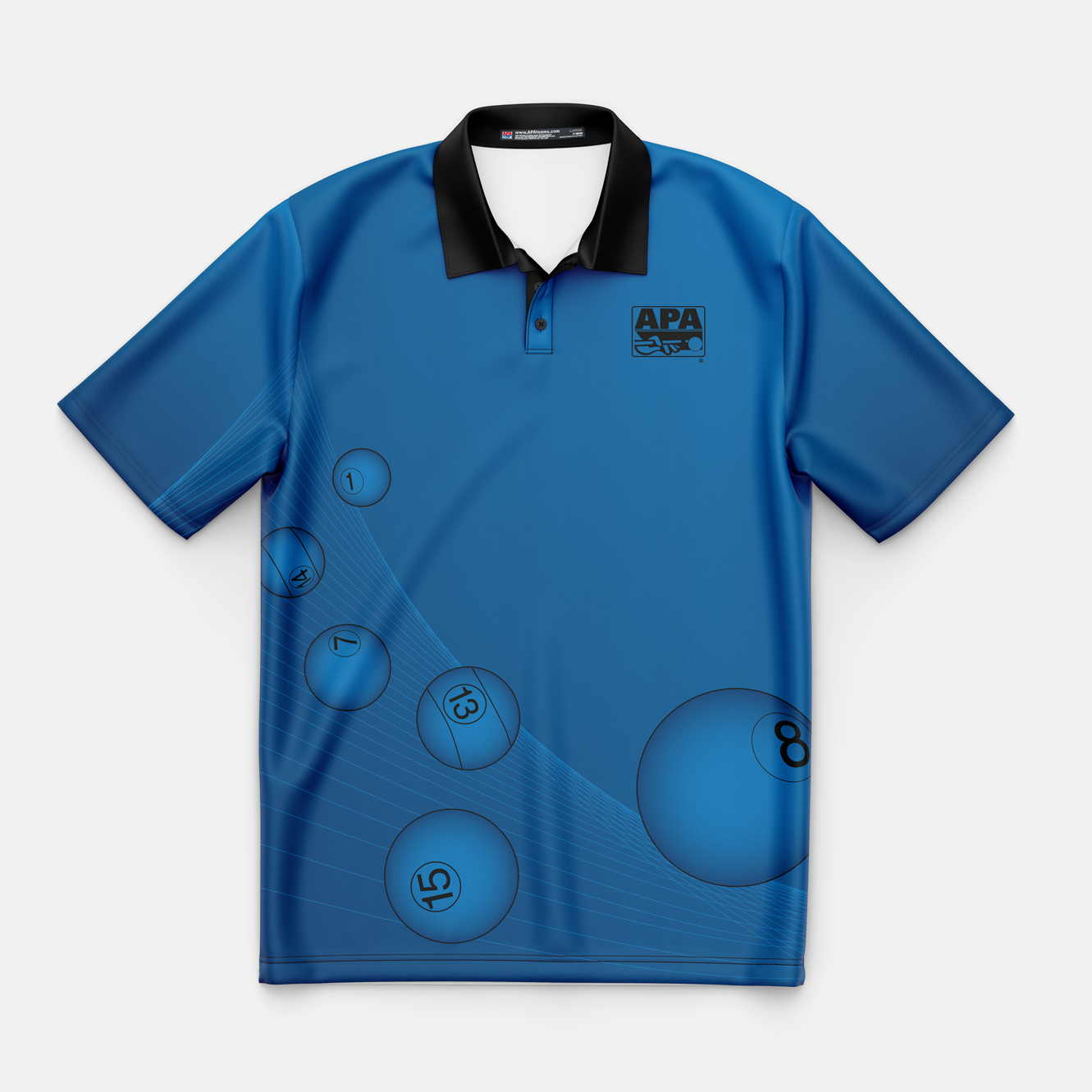 APA Pool Ball Mens Polo