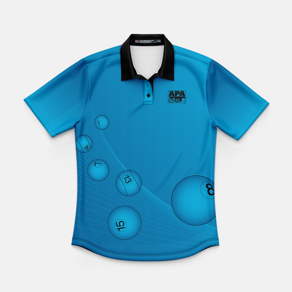 APA Pool Ball Womens Polo