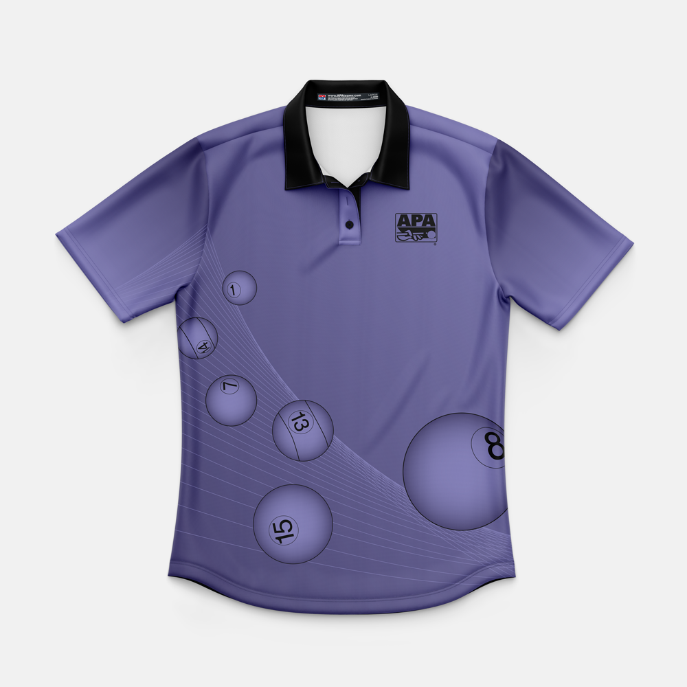 APA Pool Ball Womens Polo