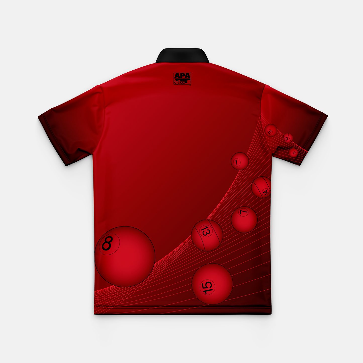 APA Pool Ball Mens Polo