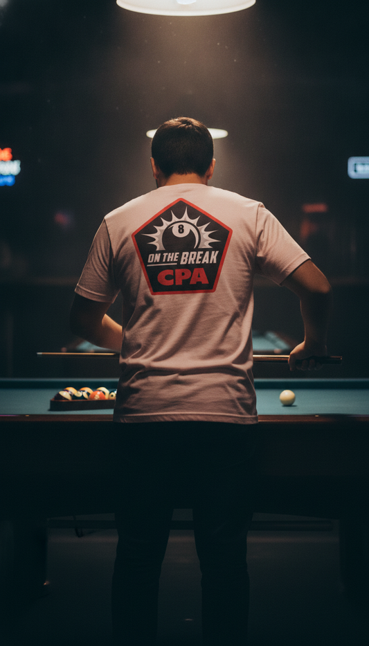 On The Break CPA 8 Ball Billiards Graphic T-Shirt