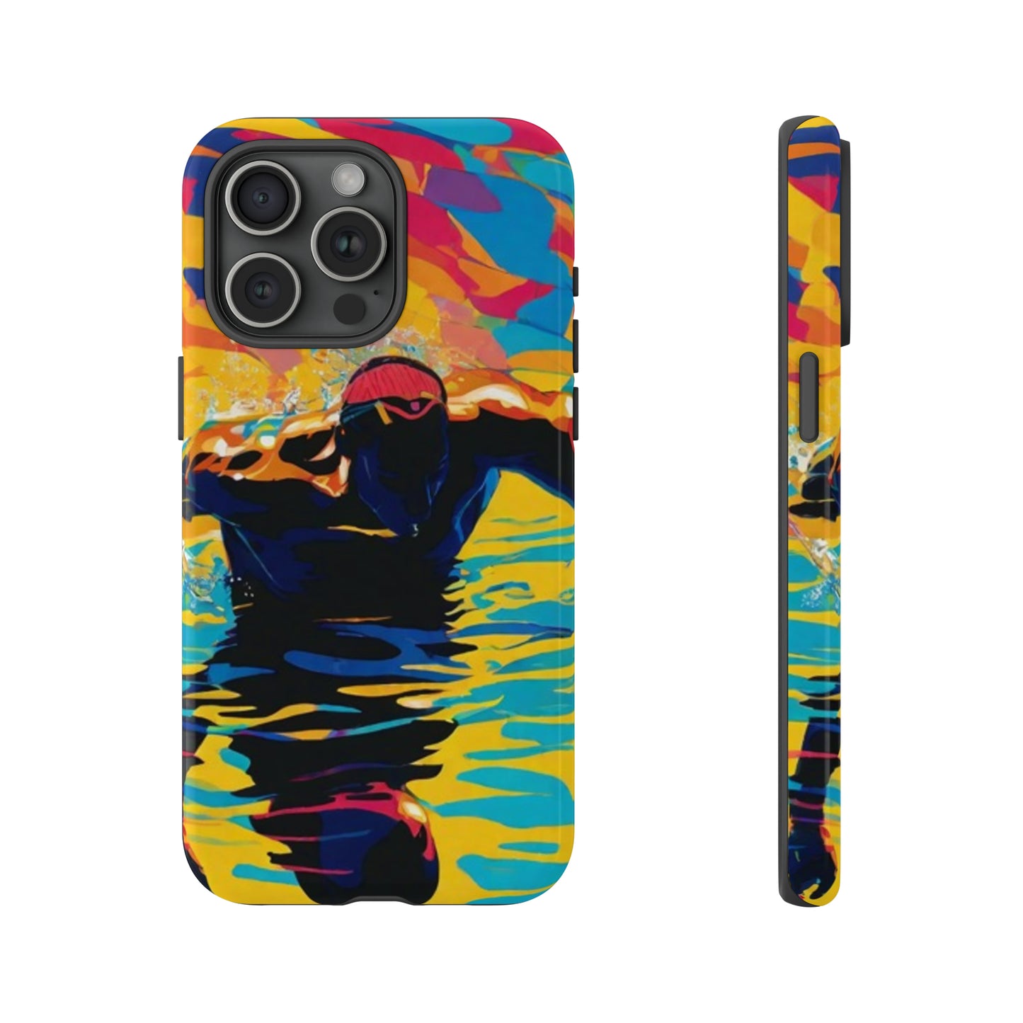 Swim with Him iPhone Tough Case