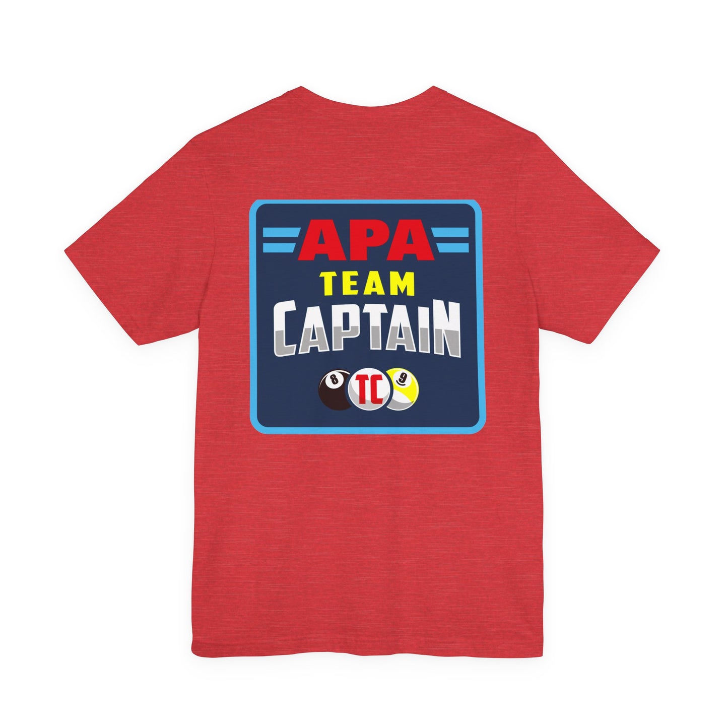 APA Team Captain T-Shirt — Pool Billiards League Shirt