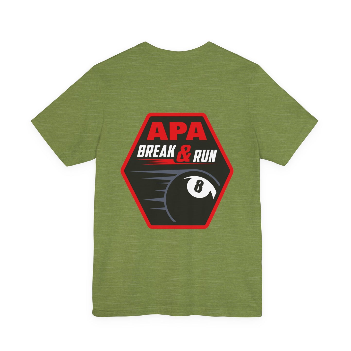 APA Break & Run Billiards 8-Ball Graphic T-Shirt