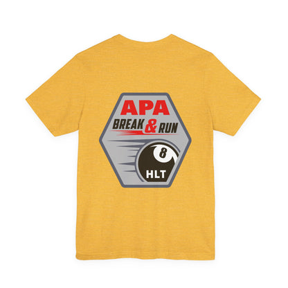 APA Break & Run 8 Ball Pool Billiards Graphic T-Shirt
