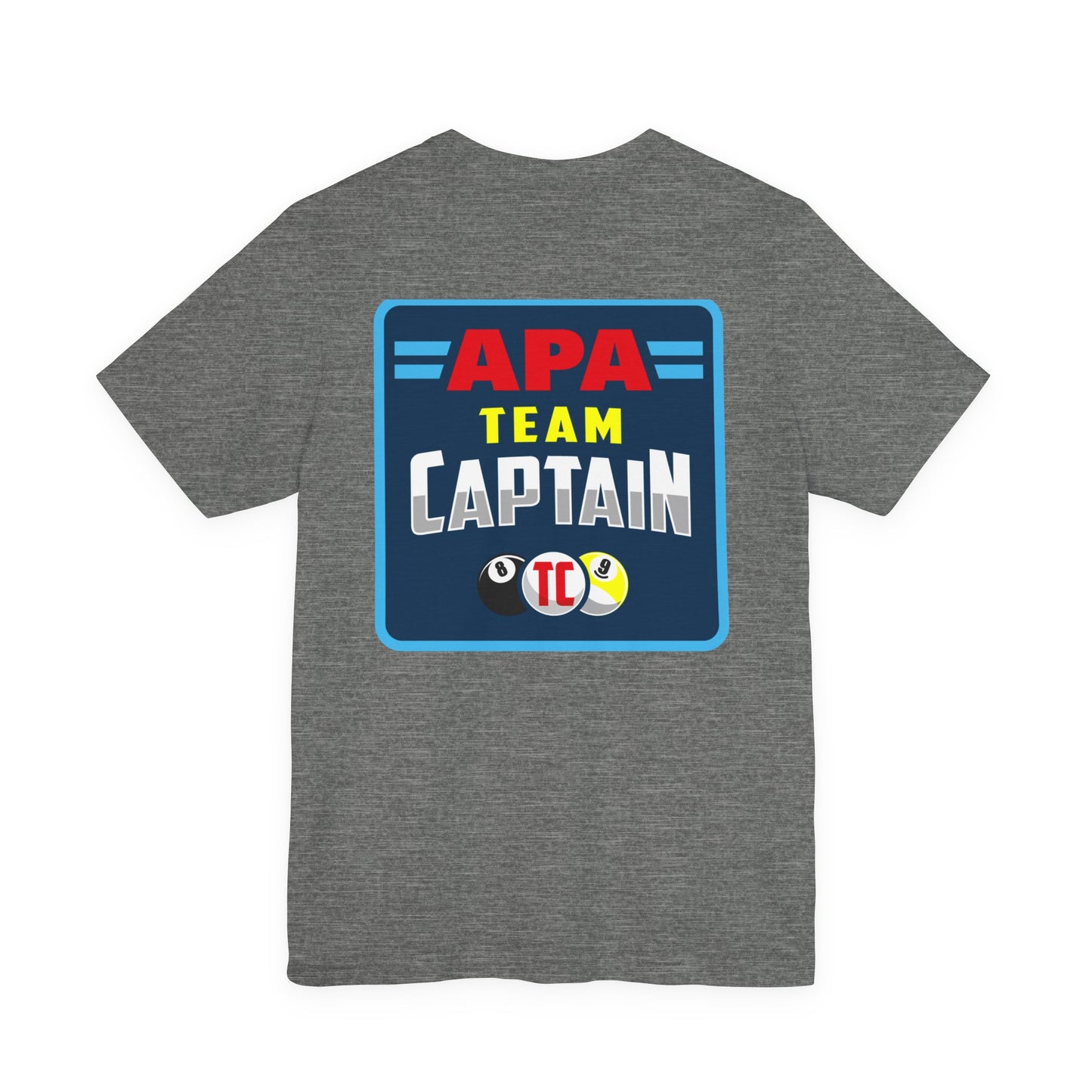 APA Team Captain T-Shirt — Pool Billiards League Shirt