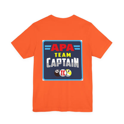 APA Team Captain Billiards Pool Player Graphic T-Shirt