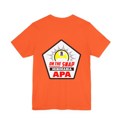 On The Snap 9-Ball Billiards APA Minimania Graphic T-Shirt