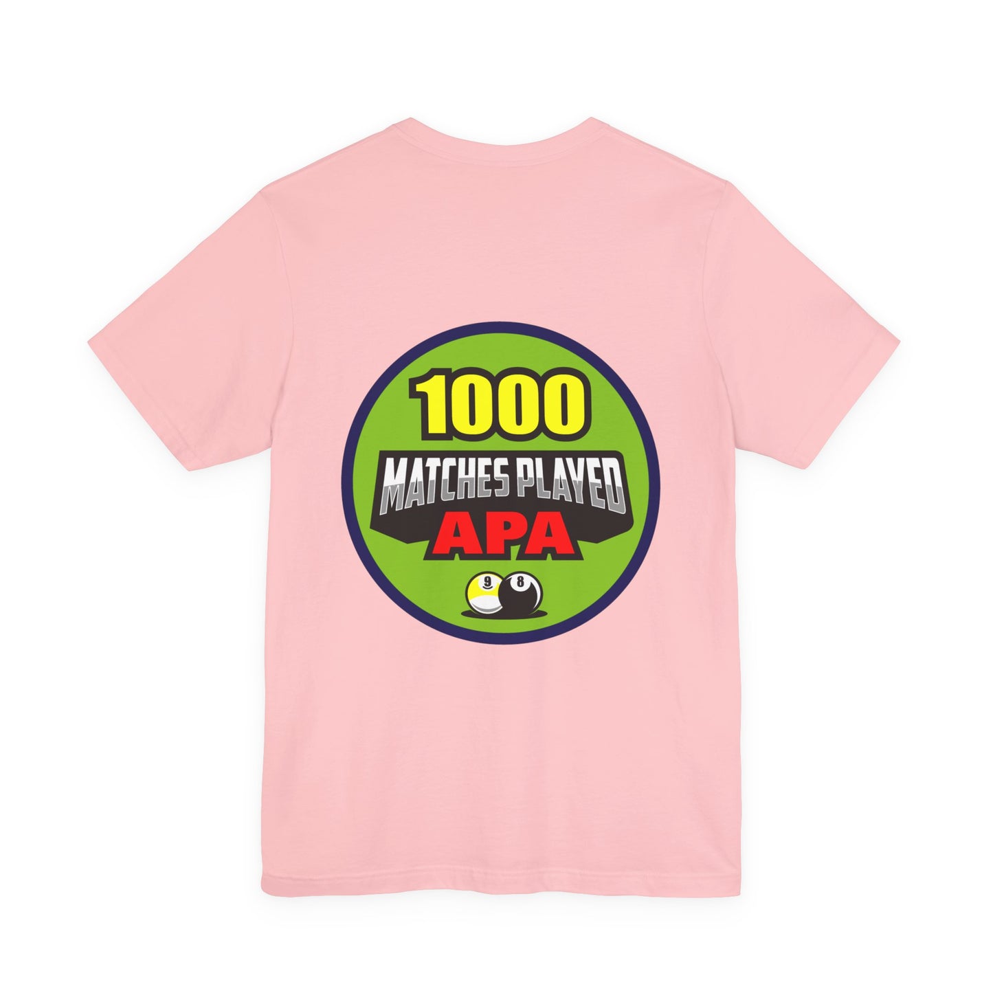1000 Matches Played APA Billiards Pool Player Achievement Design