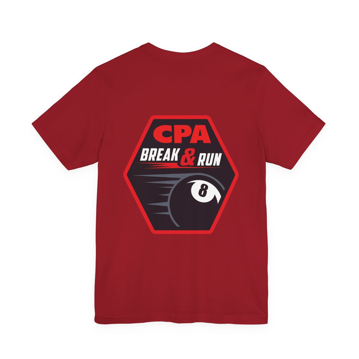 CPA Break & Run 8-Ball Pool Player Graphic Tee