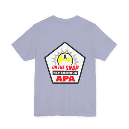 On The Snap Vegas 9-Ball Championship Billiards Player Graphic Tee