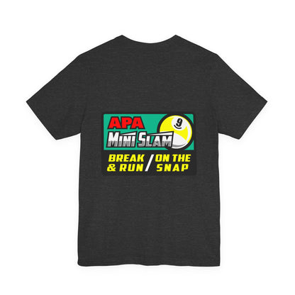 Billiards 9 Ball Pool Player Mini Slam T-shirt Break Run Snap