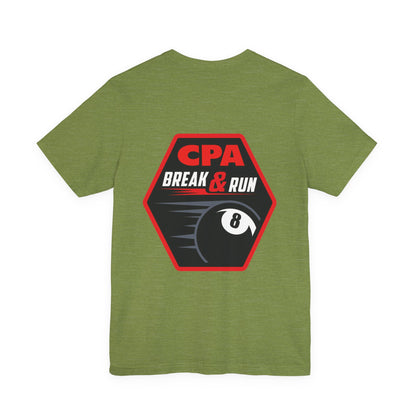 CPA Break & Run 8-Ball Pool Player Graphic Tee