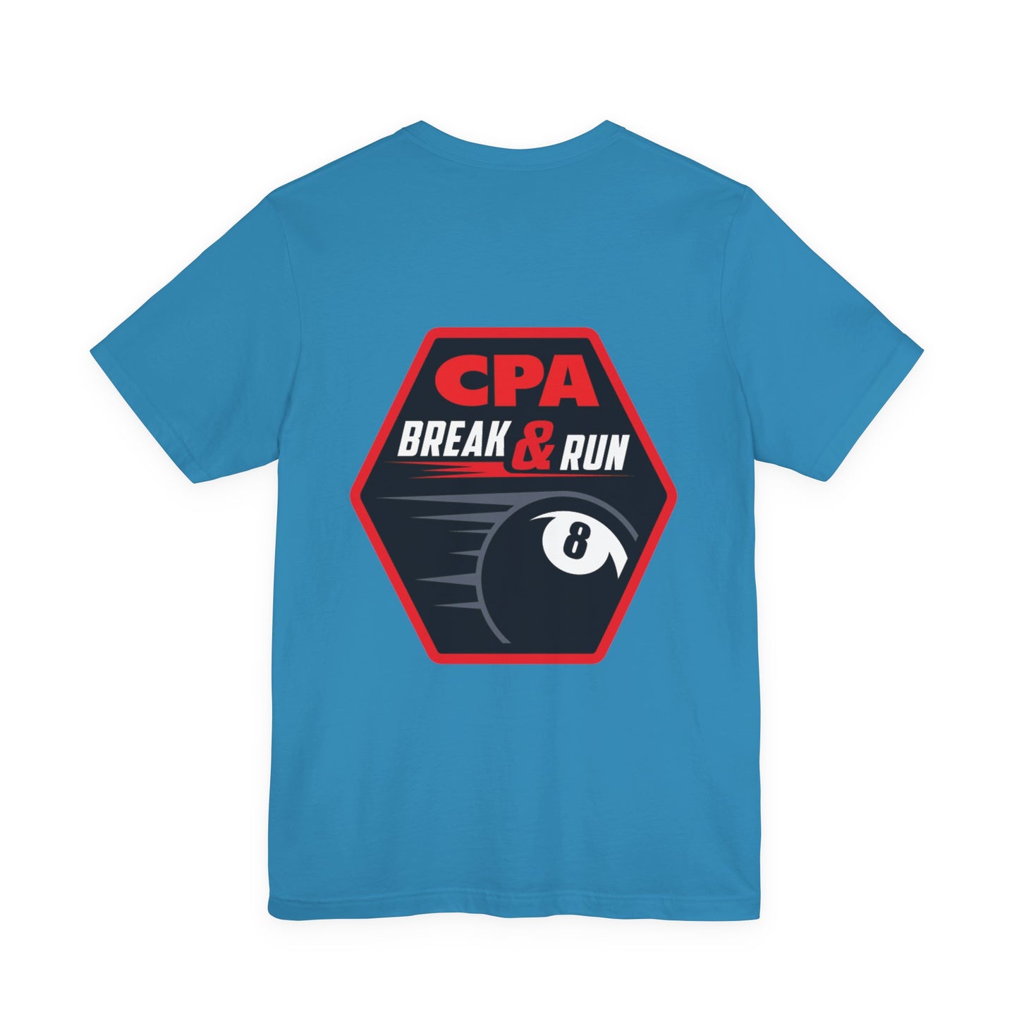 CPA Break & Run 8-Ball Pool Player Graphic Tee