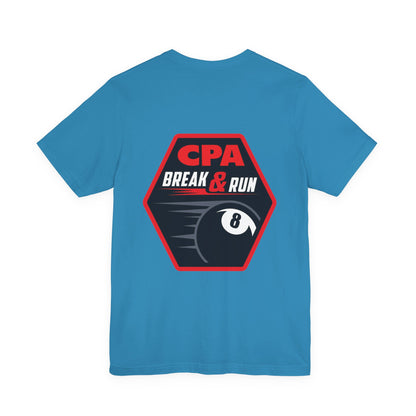 CPA Break & Run 8-Ball Pool Player Graphic Tee