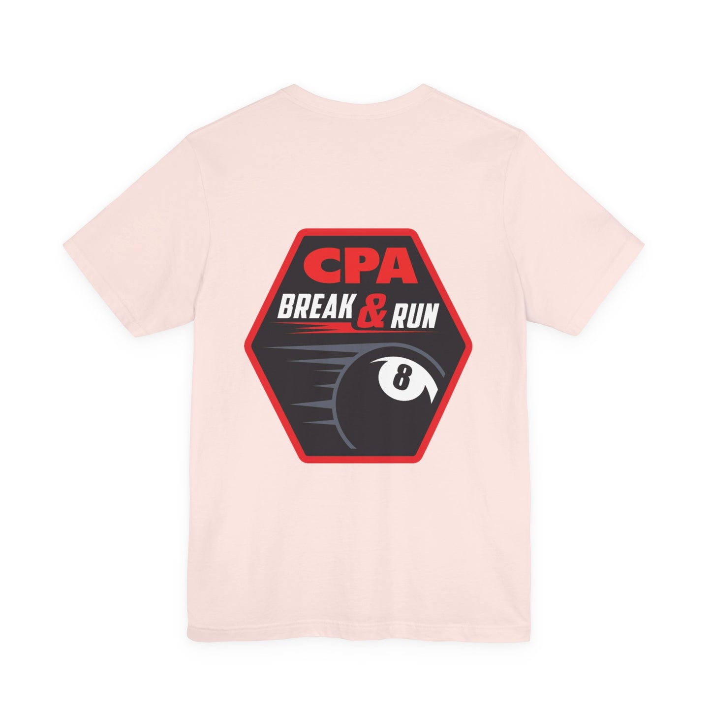 CPA Break & Run 8-Ball Pool Player Graphic Tee