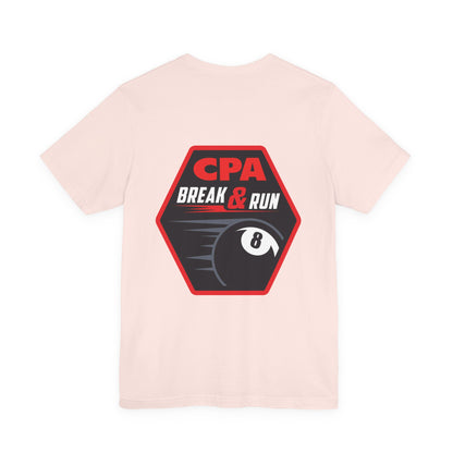 CPA Break & Run 8-Ball Pool Player Graphic Tee