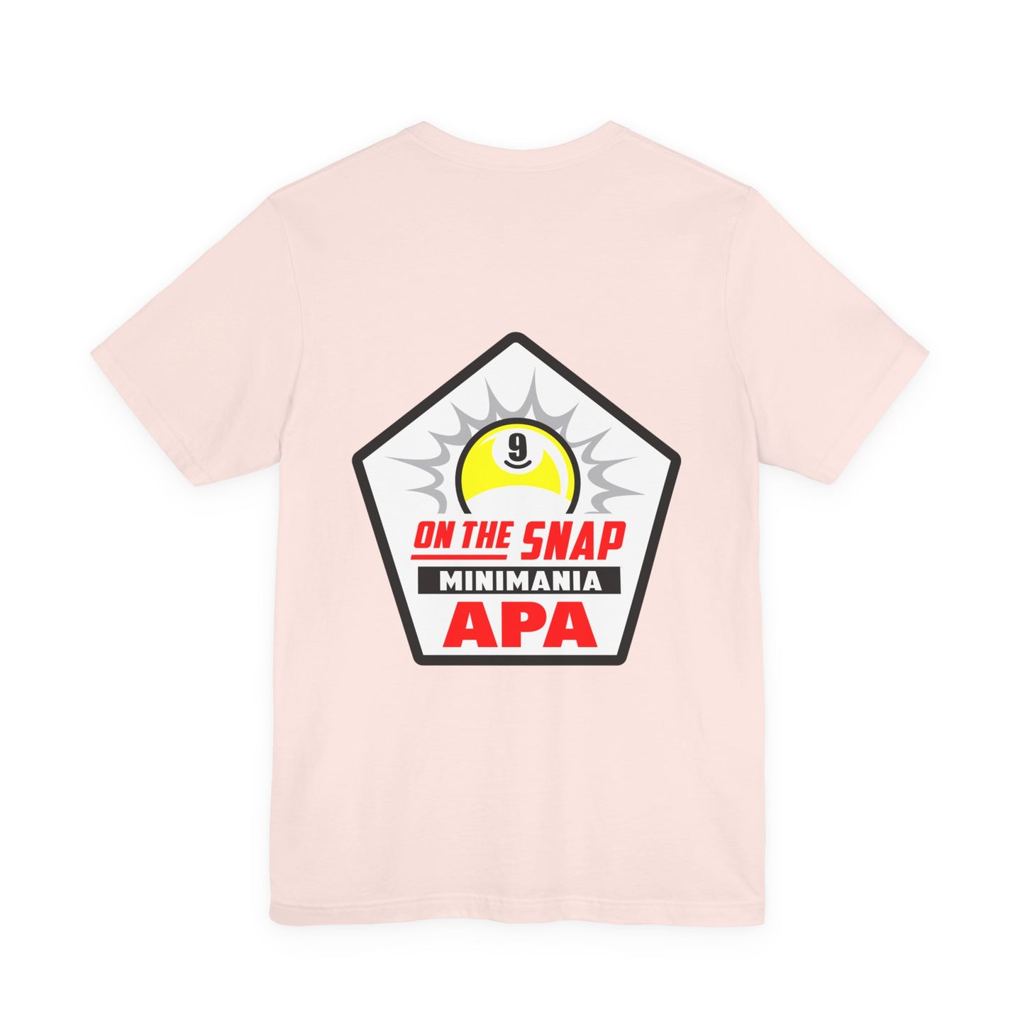 On The Snap 9-Ball Billiards APA Minimania Graphic T-Shirt