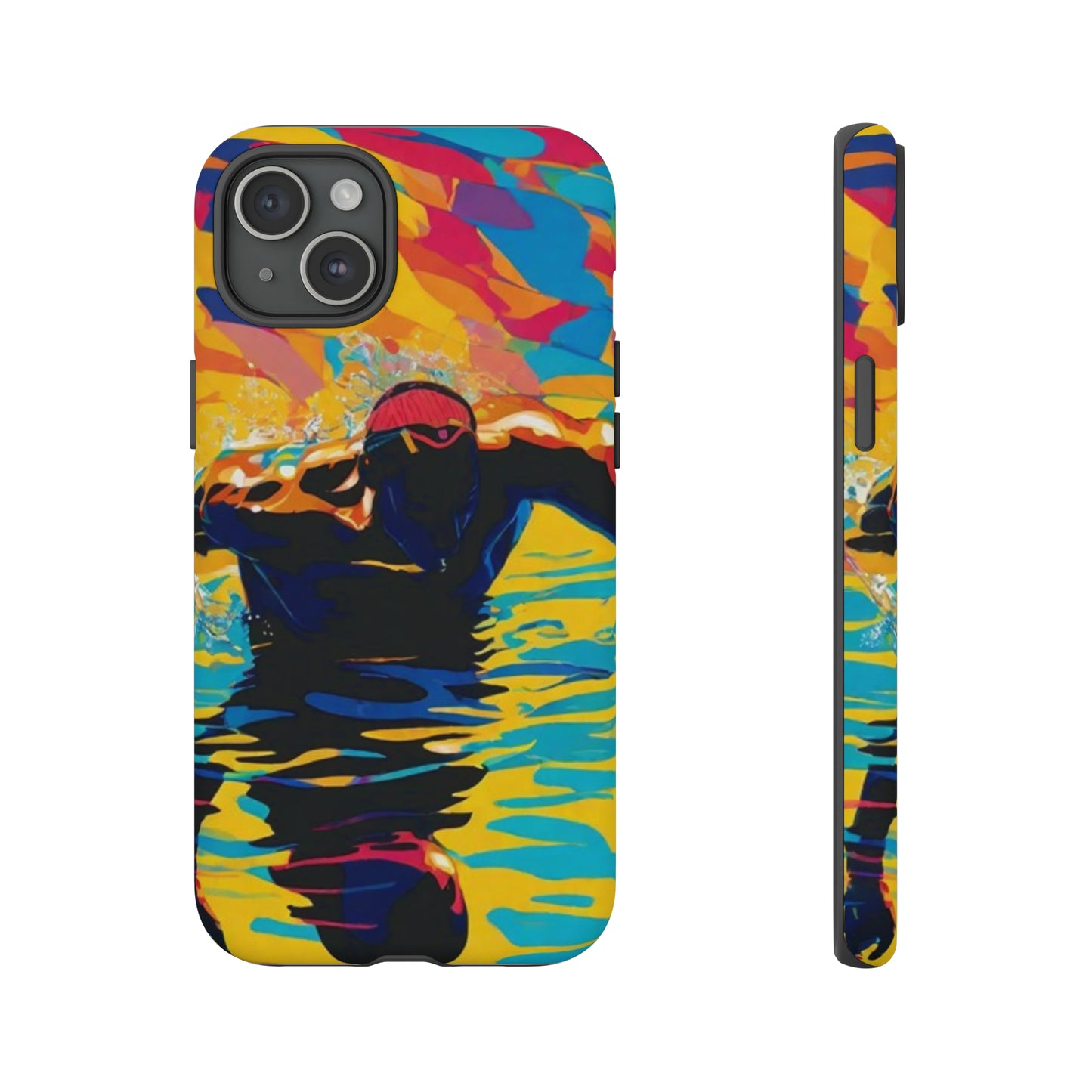 Swim with Him iPhone Tough Case