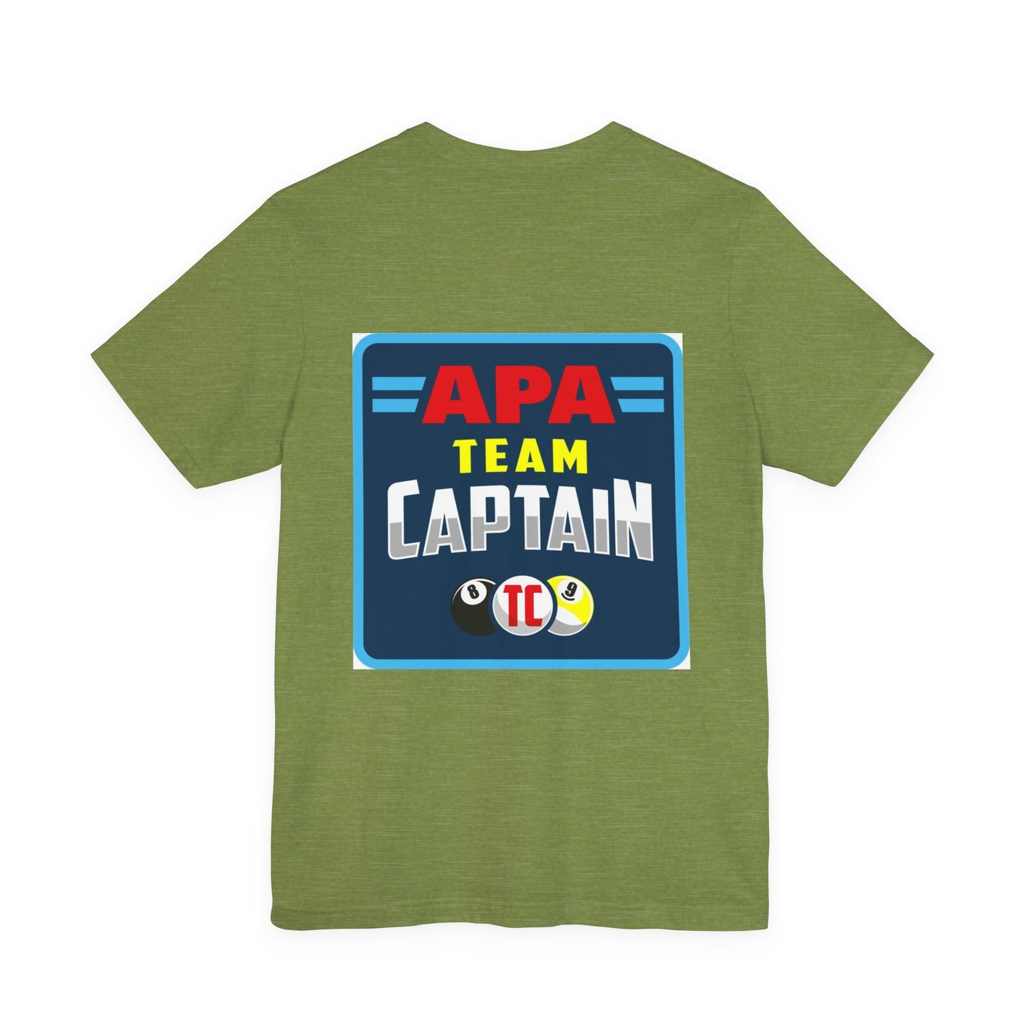 APA Team Captain Billiards Pool Player Graphic T-Shirt