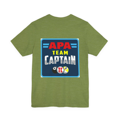 APA Team Captain Billiards Pool Player Graphic T-Shirt
