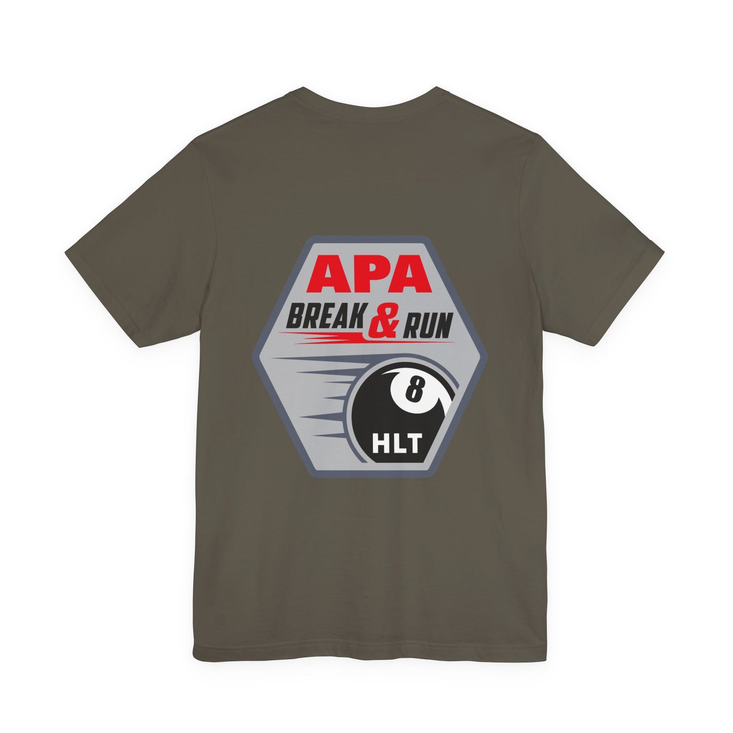 APA Break & Run 8 Ball Pool Billiards Graphic T-Shirt
