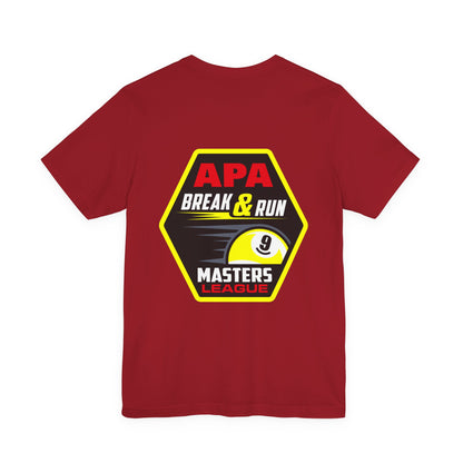 APA Break & Run Masters League 9-Ball Billiards Graphic T-Shirt