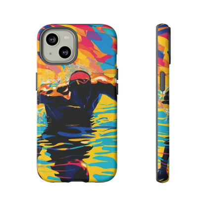 Swim with Him iPhone Tough Case