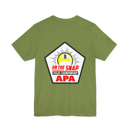 On The Snap Vegas 9-Ball Championship Billiards Player Graphic Tee