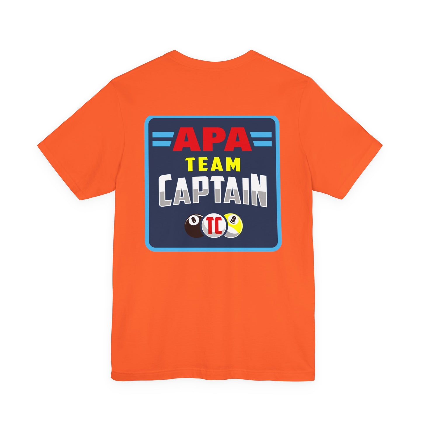 APA Team Captain T-Shirt — Pool Billiards League Shirt
