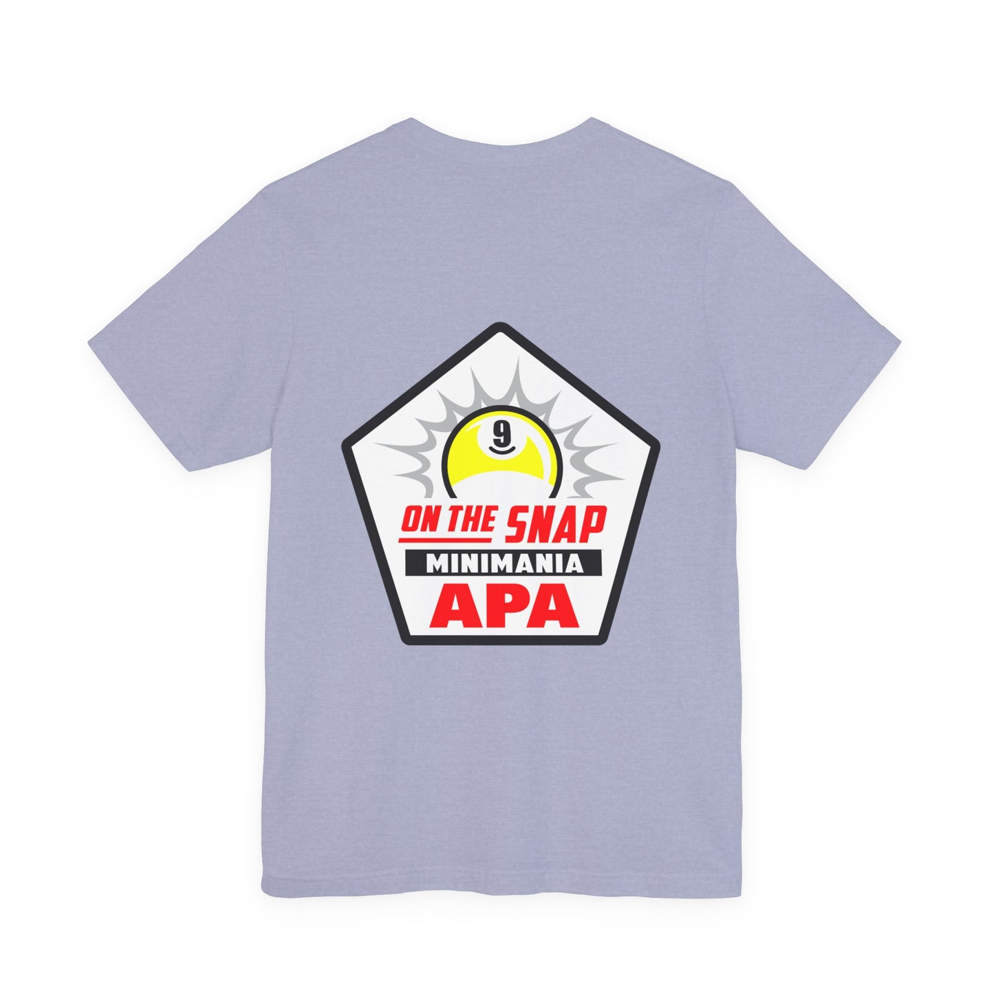 On The Snap 9-Ball Billiards APA Minimania Graphic T-Shirt