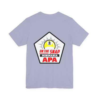 On The Snap 9-Ball Billiards APA Minimania Graphic T-Shirt