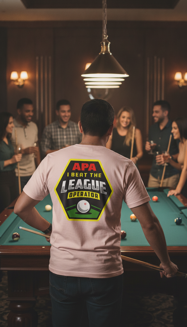 I Beat The League Operator Billiards Tee