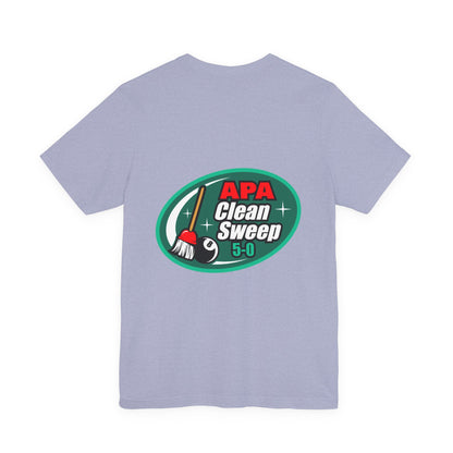 Billiards Pool Clean Sweep 5-0 Eight Ball Broom Graphic T-Shirt