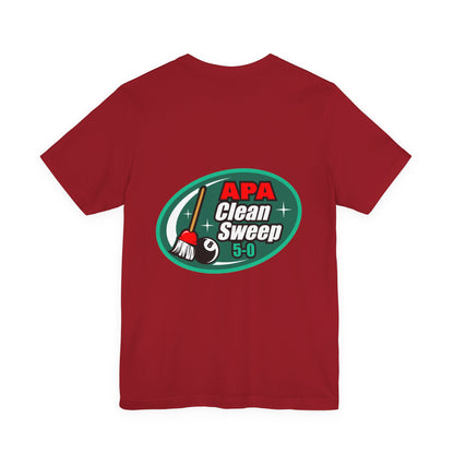 Billiards Pool Clean Sweep 5-0 Eight Ball Broom Graphic T-Shirt