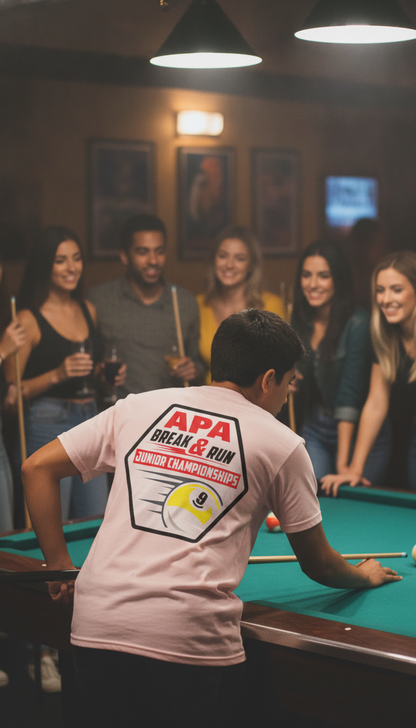 APA Break & Run Junior Championships Billiards 9-Ball T-shirt
