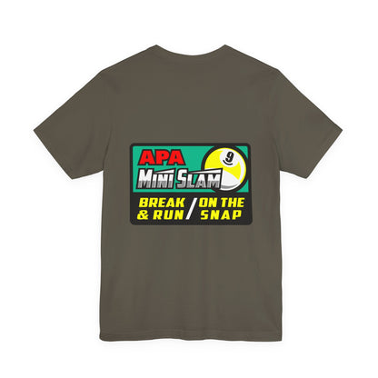 Billiards 9 Ball Pool Player Mini Slam T-shirt Break Run Snap