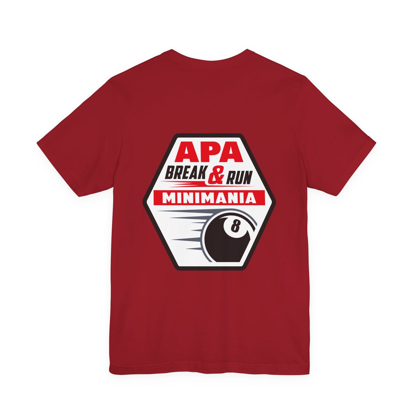 Break & Run Minimania 8-Ball Billiards T-shirt